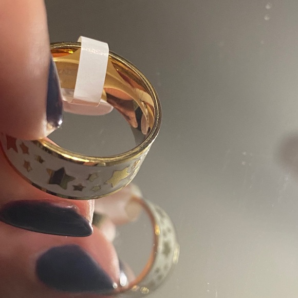 18k Gold Plated Ring - Stars - Picture 4 of 4